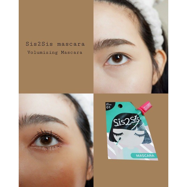 Mascara Dạng Gói SIS2SIS Volumizing Jet Black 01 - Thái Lan 2g