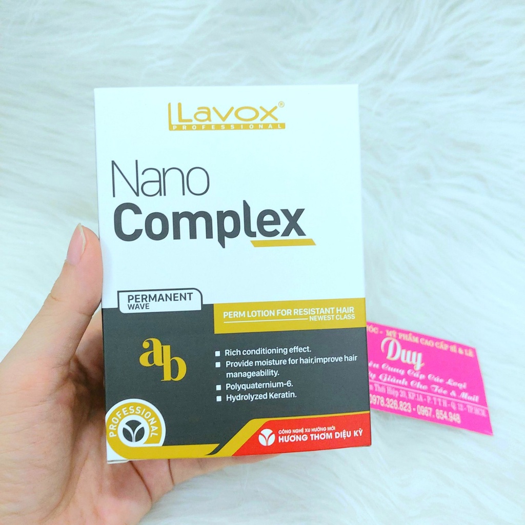 Thuốc Uốn Lạnh Lavox nano 100ml - Cặp 2 Chai  Uốn Lạnh Siêu Dưỡng - Tặng Mũ Trùm + Bao Tay