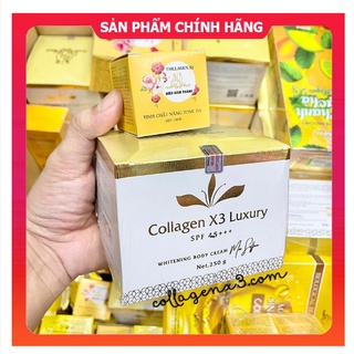 Combo kem body collagen x3 luxury + tắm trắng colagen x3 + kích trắng da mỹ phẩm đông anh
