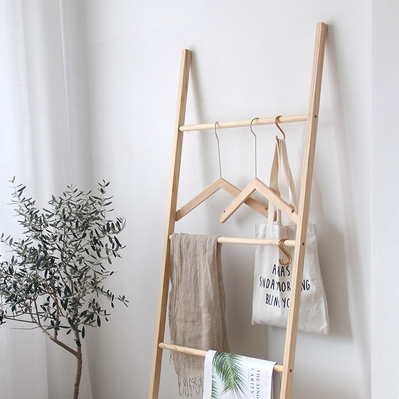 THANG TREO TRANG TRÍ A TOWEL LADDER GỖ TỰ NHIÊN