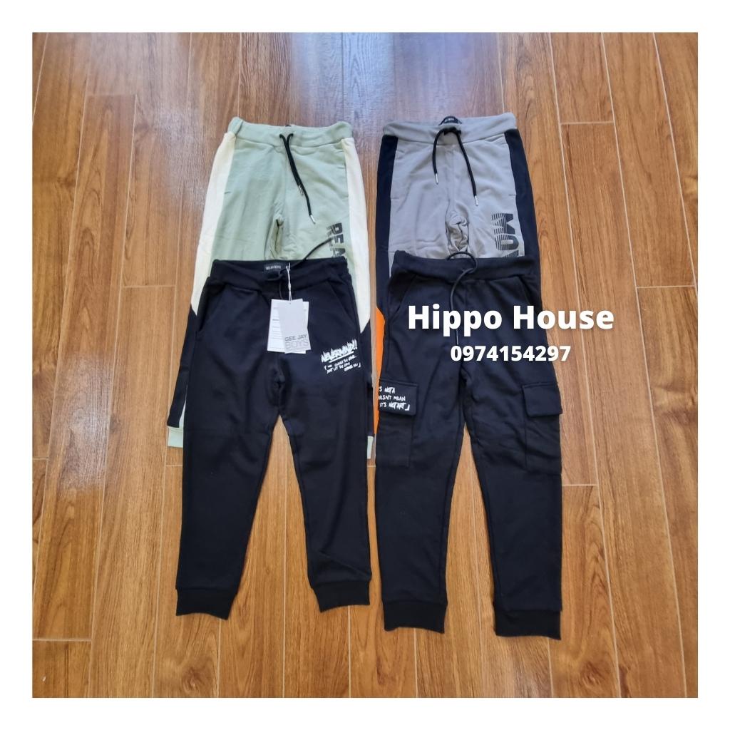 Quần Nỉ Bé Trai Size Đại Nỉ Da Cá Xuất Dư Hippo House 25- 55kg