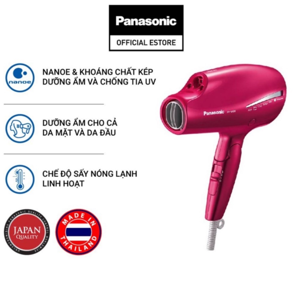 Máy sấy tóc Nanoe dưỡng ẩm, chăm sóc tóc Panasonic EH-NA98RP645 - Sấy nóng lạnh luân phiên tự động