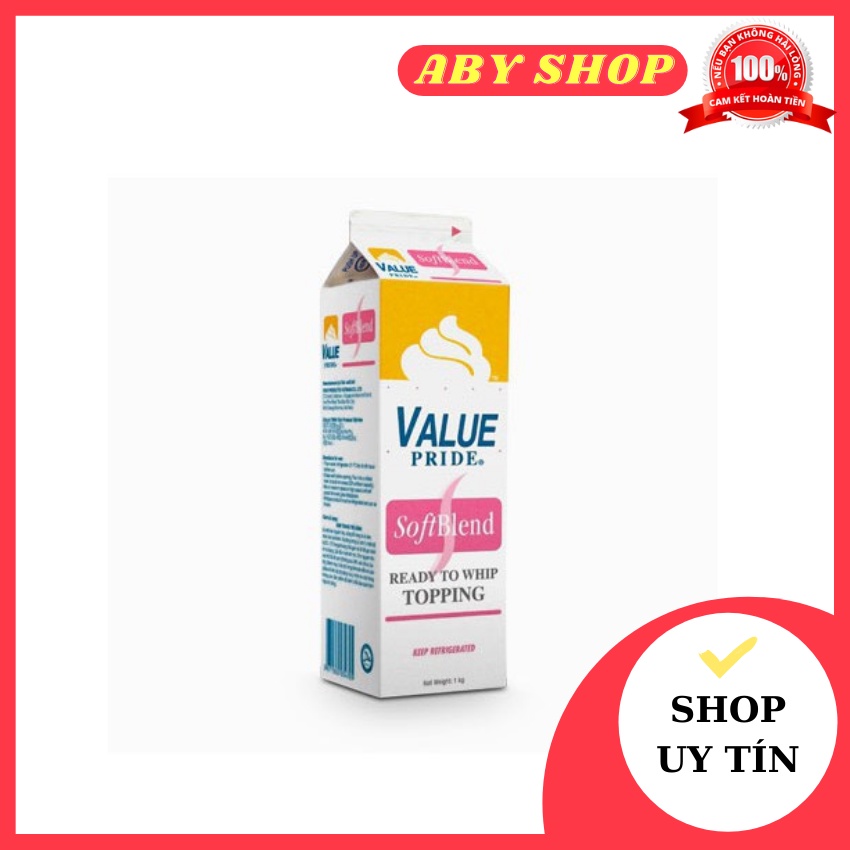 Kem topping cream Value Pride Softblen 907g ⚡ LOẠI TỐT ⚡ kem trang trí bánh sinh nhật bánh gato
