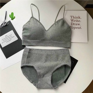 🍀Sét áo lót ( bra + quần chíp ) co dãn thoải mái.