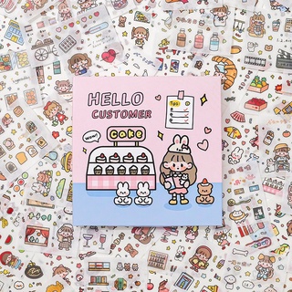💥BỘ 1000 STICKER TELADO NHẬT KÝ THỎ BƠ HELLO CUSTOMER💥