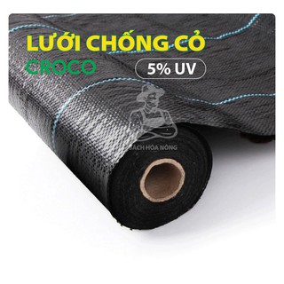Lưới chống cỏ croco cuộn dài 50m, 95gsm uv 5%, 1,8mx50m