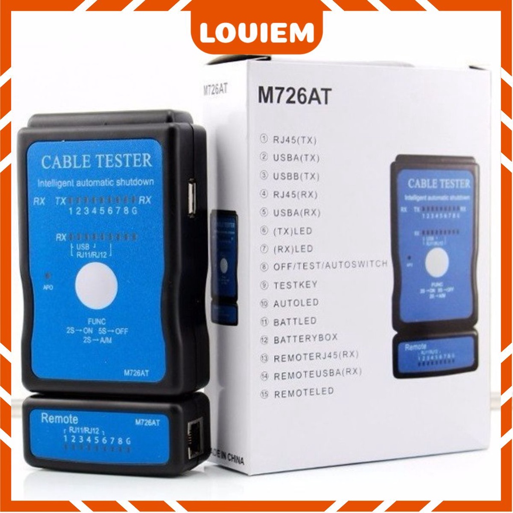 Bộ test mạng đa năng kiểm tra tín hiệu mạng chất lượng cao thông minh M726AT SY168 giá rẻ LOVIEM