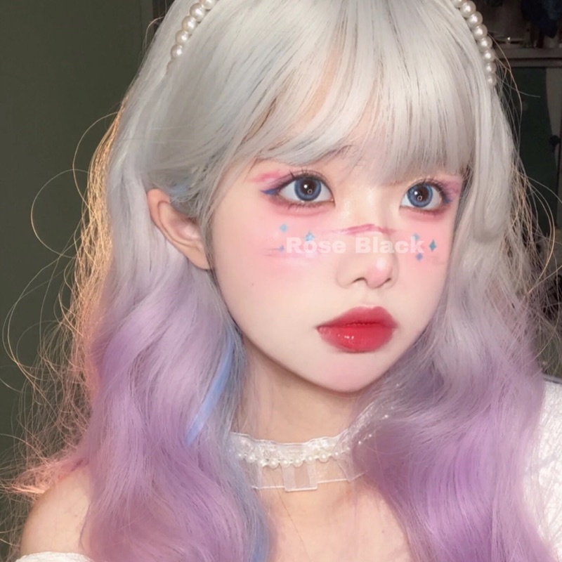 sét bờm tóc và vòng cổ bèo phối hạt lolita dễ thương mã HT-6