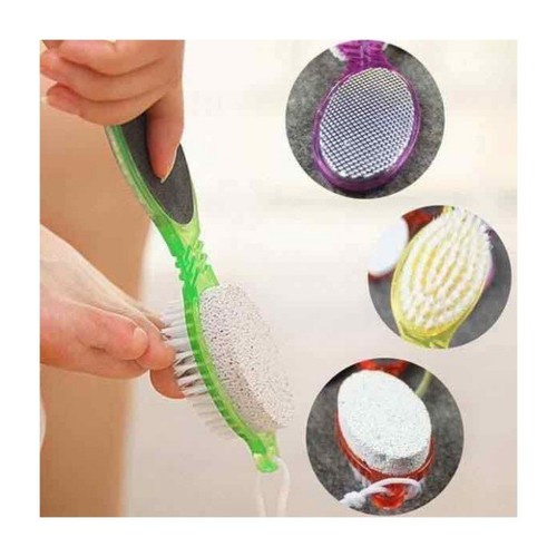 Bàn Chải Chà Chân 4 In1 - Đá Bọt Biển Chà Gót Chân Tẩy Tế Bào 4In1