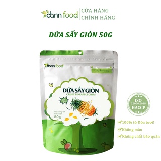 Dứa sấy giòn không đường dann food 50g