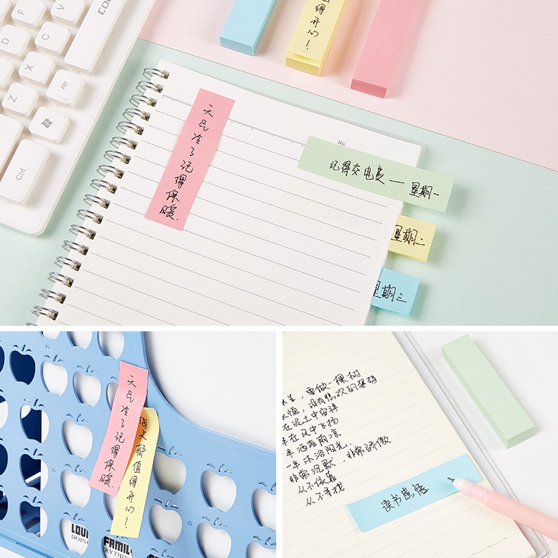 [Ship hỏa tốc] Sticky Note nhiều màu pastel thuận tiên ghi chép Baoke TZ3004 - TZ3005 - ByLy Store