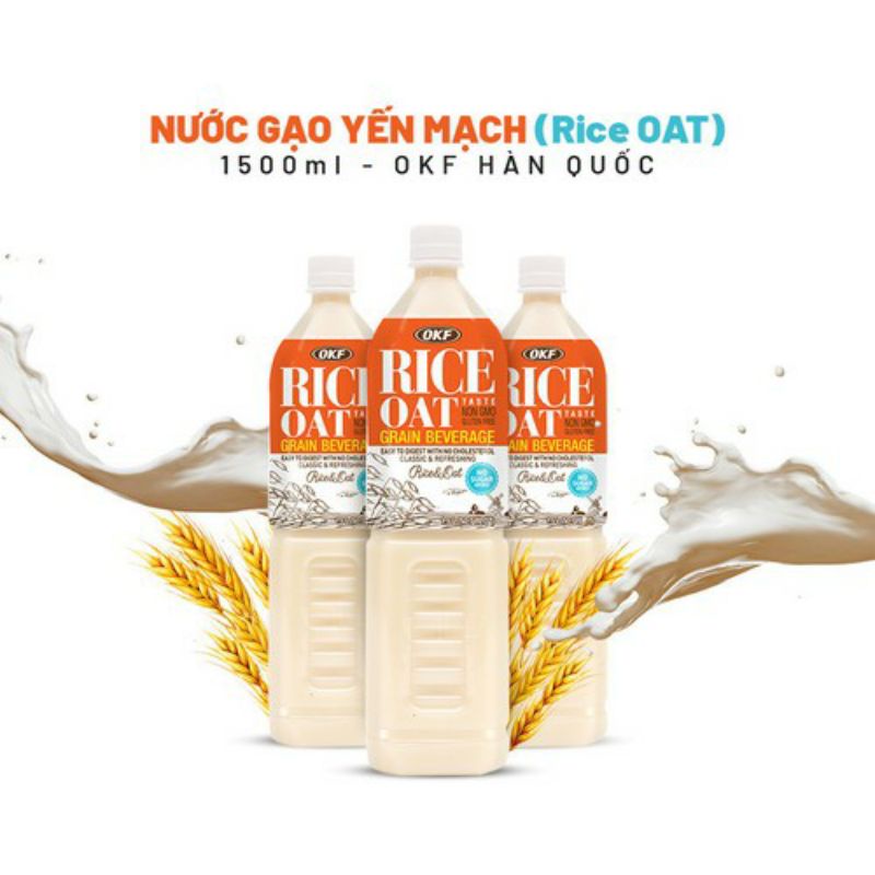 NƯỚC GẠO YẾN MẠCH OKF RICE OAT 1,5L