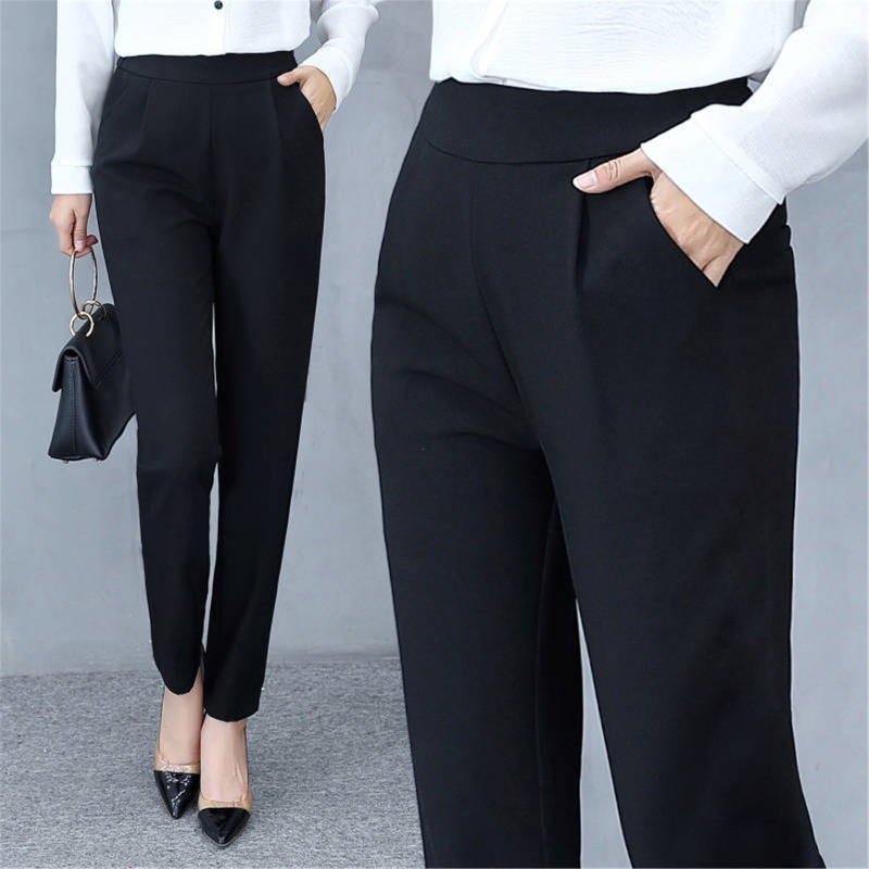 ✿ Quần Dài Lưng Cao Dáng Ôm Có Túi Thời Trang Công Sở Thanh Lịch Cho Nữ