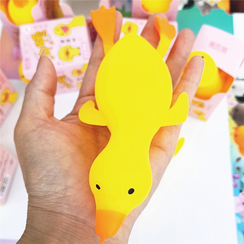 Đồ Chơi Bóp Nén Giảm Căng Thẳng Hình Chú Vịt Vàng Dễ Thương