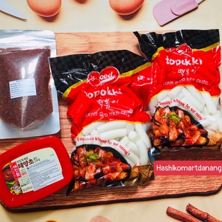 1kg Bánh gạo truyền thống kèm tương ớt gochujang 200g và 100g bột ớt vảy