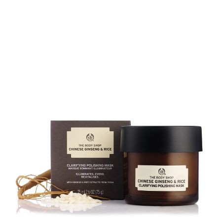 Mặt nạ dưỡng da The Body Shop Chinese Ginseng &amp; Rice Clarifying Polishing Mask 75ml - 55729