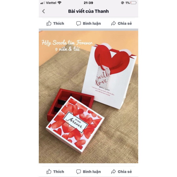 Hộp socola 9 viên