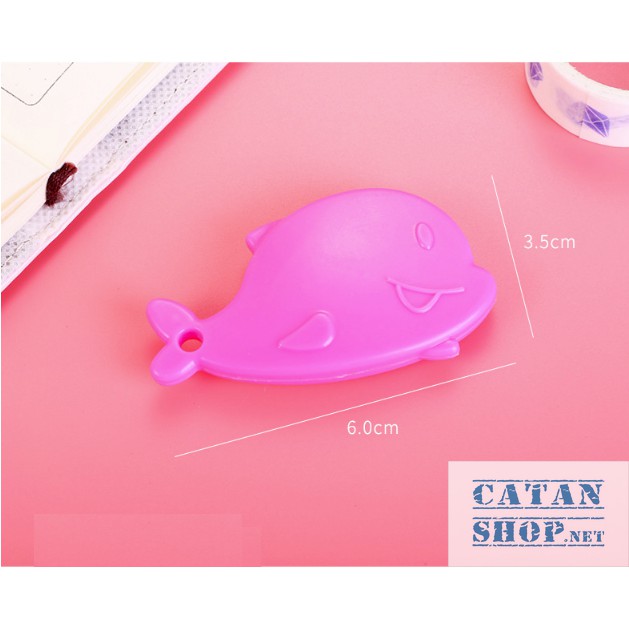 Combo 5 Dao Rọc Giấy mini Hình CÁ siêu cute, Cắt giấy văn phòng phẩm tiện dụng bằng kim loại , thép không rỉ an toàn.