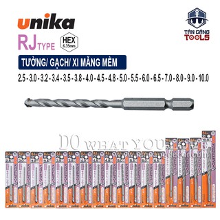 Mũi Khoan Tường Unika RJ Chuôi Dài Lục Giác ( Nhiều Kích Thước )