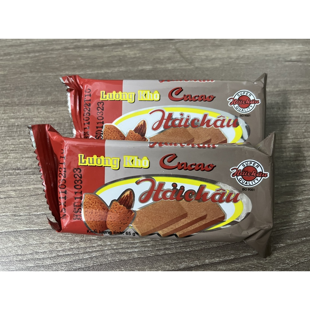 Combo 4 thanh lương khô Đậu xanh, Tổng hợp, Ca cao Hải Châu.