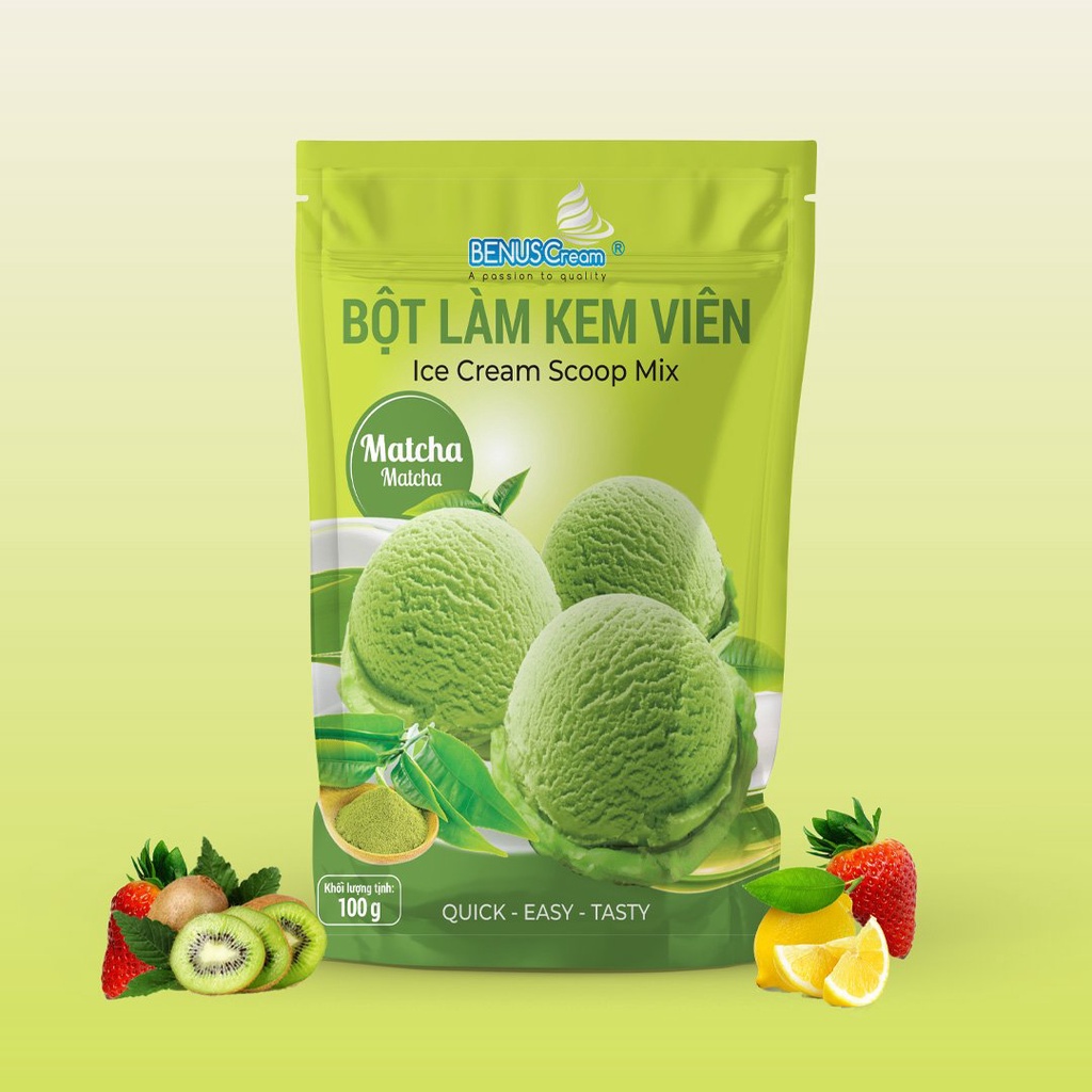 Bột làm kem viên- Benuscream Túi 100gram