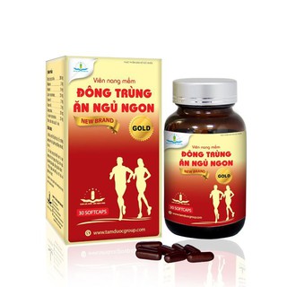 Đông Trùng Ăn Ngủ Ngon Gold (New brand) - đại bổ cơ thể, cải thiện tình trạng mất ngủ, khó ngủ
