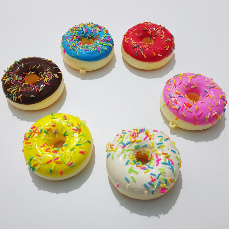 Đồ Chơi Mô Hình Bánh Donut Kích Thước 6 2CM Dùng Trang Trí