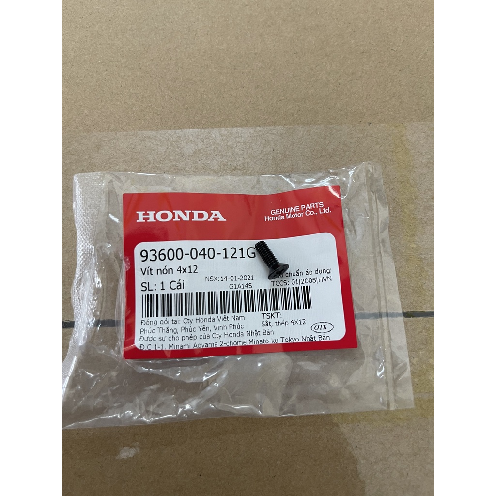 ốc nắp bình dầu tất cả xe số hàng chính hãng 45513GW091 93600040121G