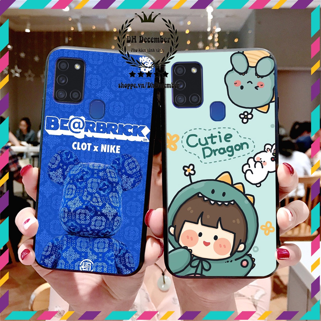 Ốp lưng Samsung A21S in hình 3D lucky, gấu Beer xinh xắn - KHÔNG NÊN BỎ LỠ