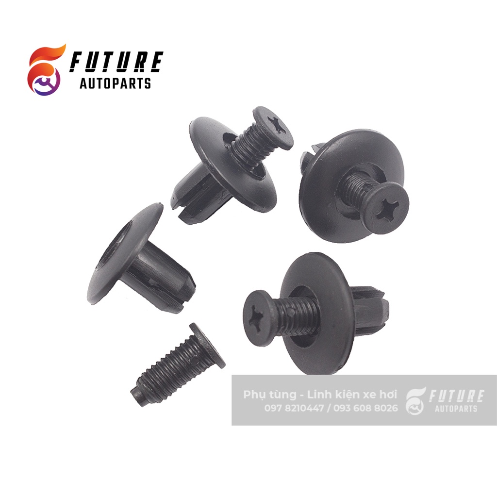 Bộ 500 chiếc vít nhựa, chốt nở nhựa 8mm  - Future Autoparts
