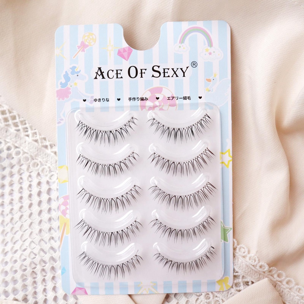 Lông Mi Giả Gân Trong Tự Nhiên Wi Eyelash Trông Như Mi Thật ( 5 cặp) giá rẻ từ thương hiệu Dovi mã F10