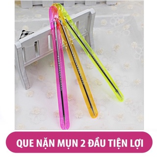 Que nặn mụn - cây nặn mụn 2 đầu inox loại 1 có bao nhựa