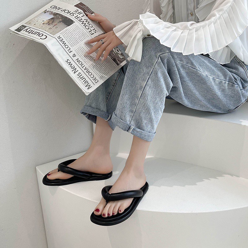 Tikp giày sandal nữ Dép nữ đi trong nhà lê nữ quai hậu thời trang Kích thước 4 màu: 35-39