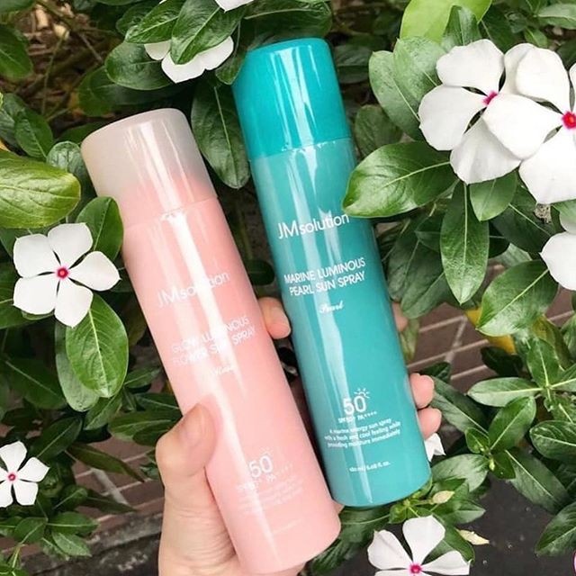 Xịt Chống Nắng  JM Solution Nâng Tone Dưỡng Da Sáng Hồng Luminous Sun Spray 180ml Hàn Quốc