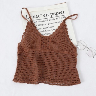 Croptop len đan mùa hè đi biển (HÀNG ORDER)