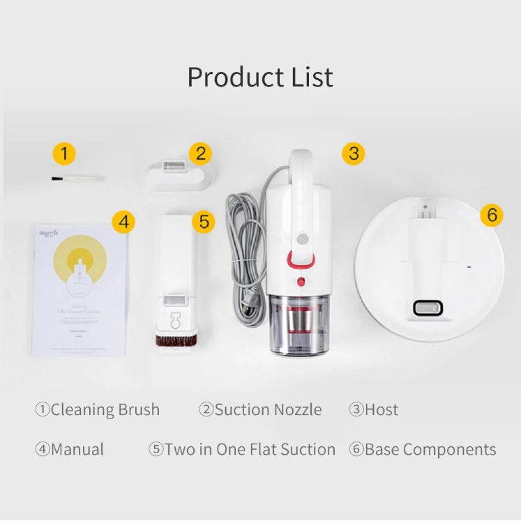 MÁY HÚT BỤI GIƯỜNG NỆM - THẢM - SOFA 3 TRONG 1 DEERMA CM1900/ CM1300