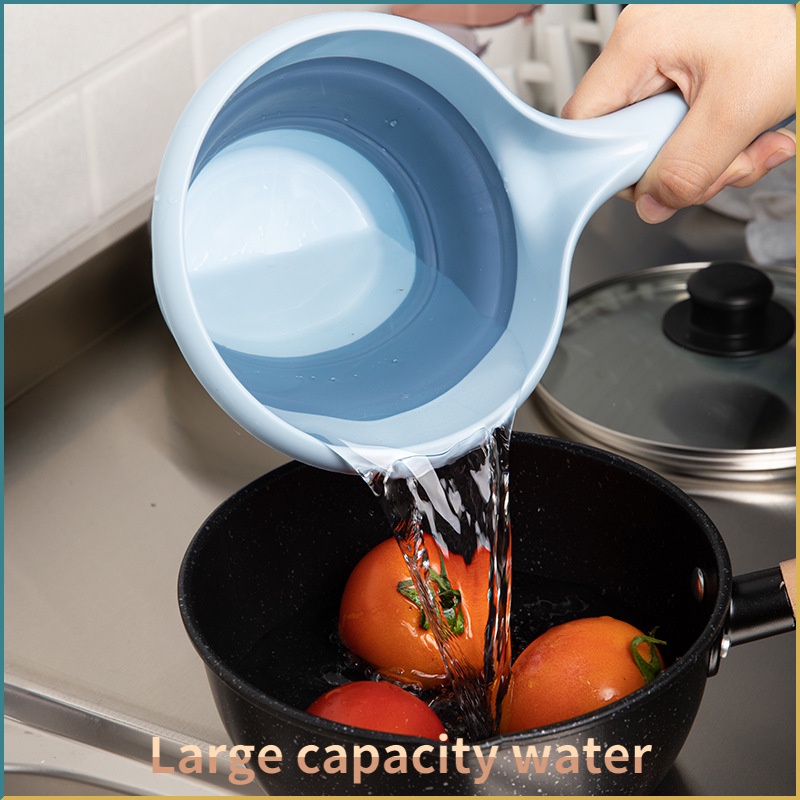 Ca Múc Nước Bằng Silicone Có Thể Gấp Gọn Tiện Lợi Dành Cho Nhà Bếp / Phòng Tắm