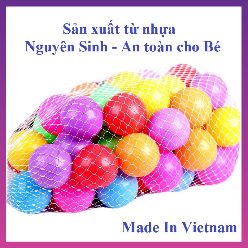 Bóng Nhựa 50 Trái - An Toàn Làm Từ Nhựa Nguyên Sinh (Made In Vietnam)