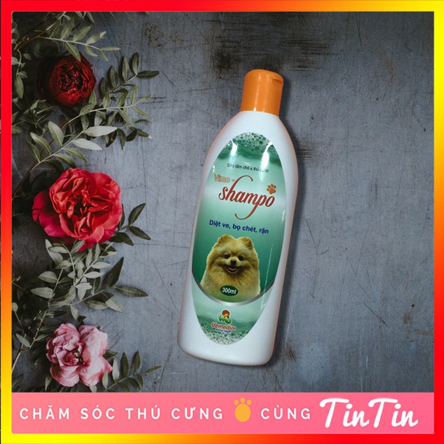 Sữa Tắm Diệt Ve, Bọ Chét, Rận Vime Cho Chó Mèo 300ml Giá Rẻ