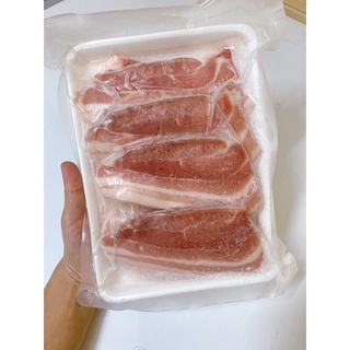 Ba chỉ heo thái nướng