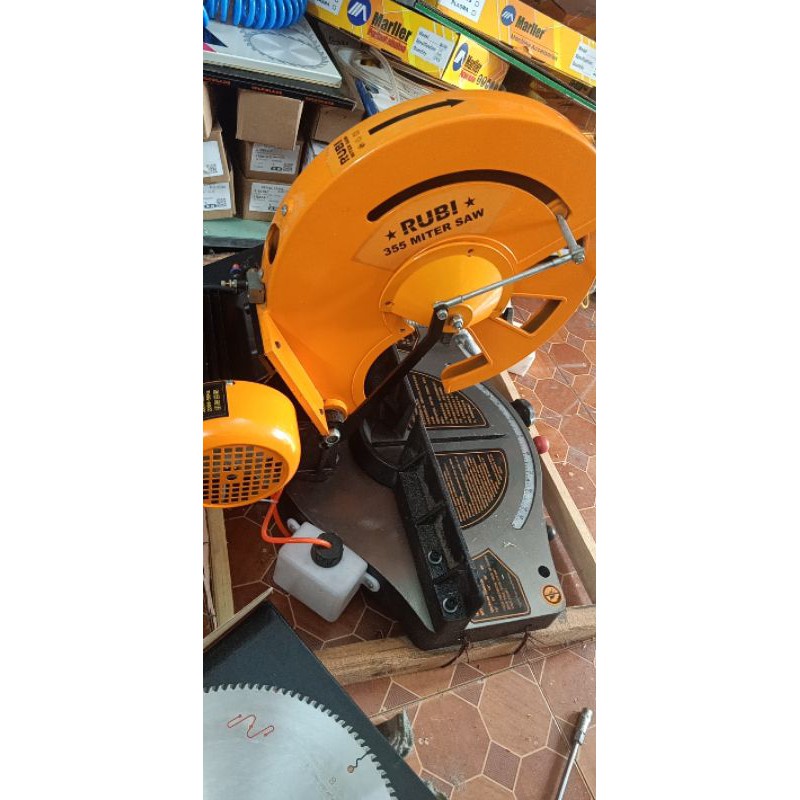 Máy cắt nhôm Từ  RUBI Lưỡi 355 -mô tơ 1.2kw - Máy Nặng 52kg máy cắt nhôm cao cấp