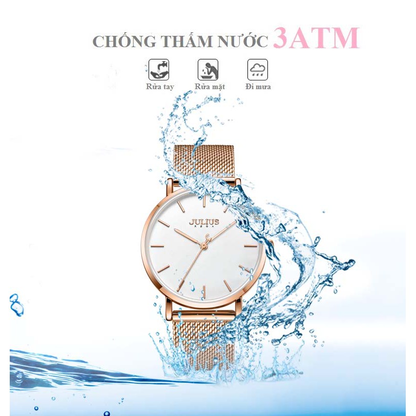Đồng Hồ Cặp JA-1164C Julius Hàn Quốc Dây Thép