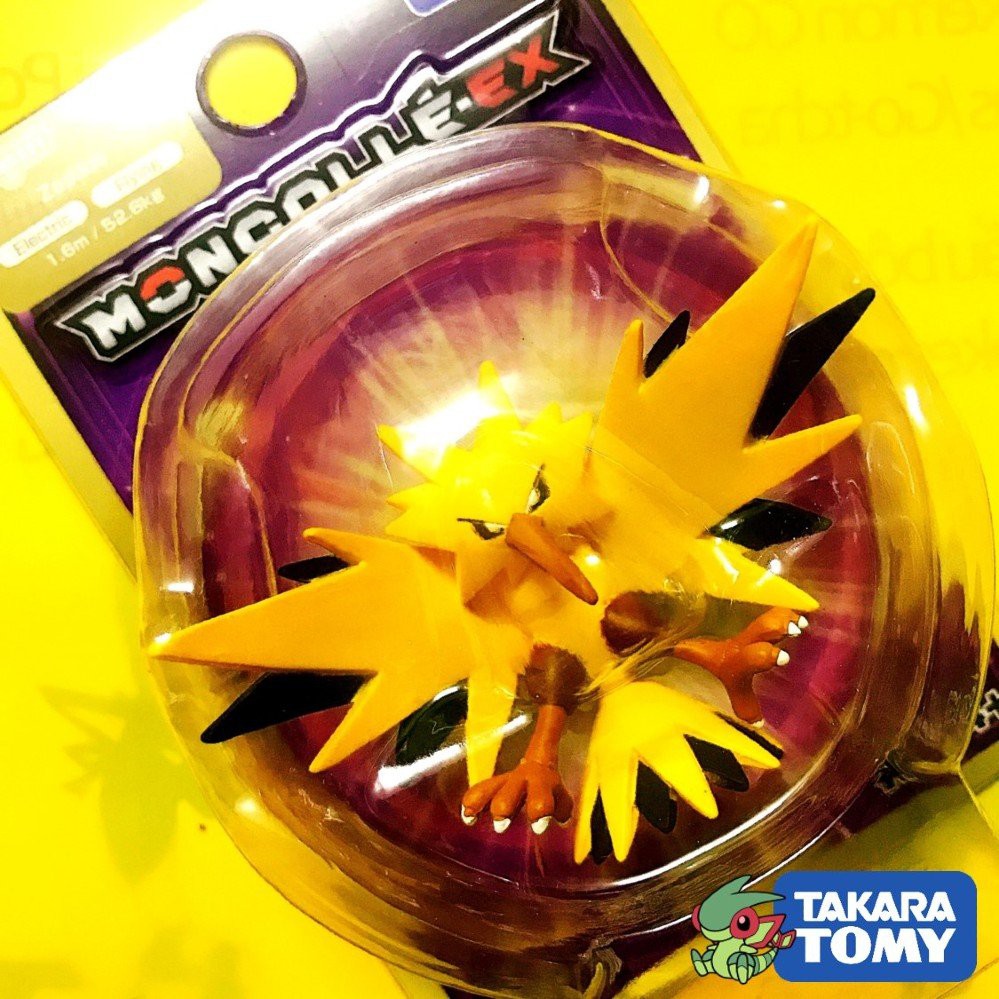 Mô Hình Pokemon Zapdos (hiếm) của Takara TOMY Standard Size - Pokemon Figure Moncolle