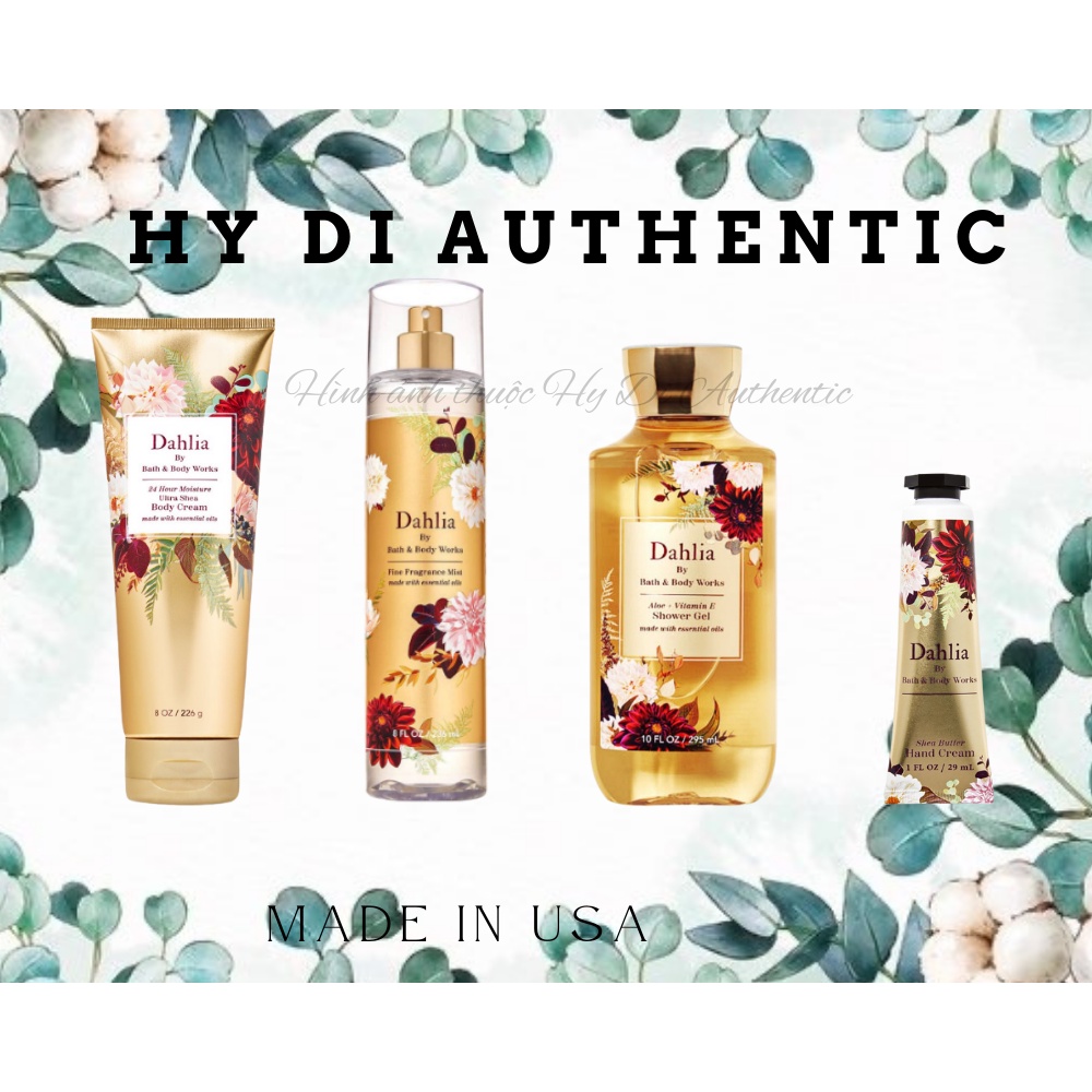 BILL DAHLIA - Body mist xịt thơm toàn thân Bath & Body Works USA