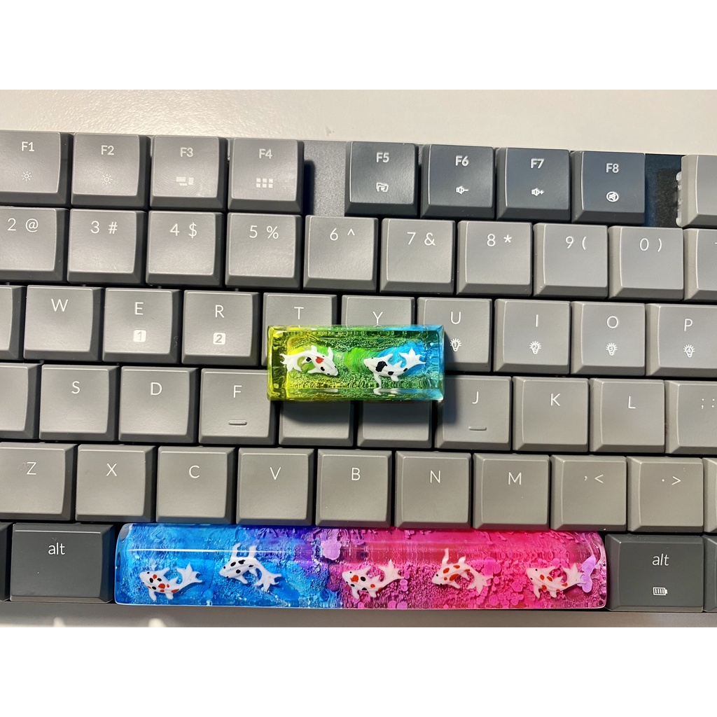 Nút Bàn Phím Keycap artisan cá koi trang trí bàn phím cơ gaming