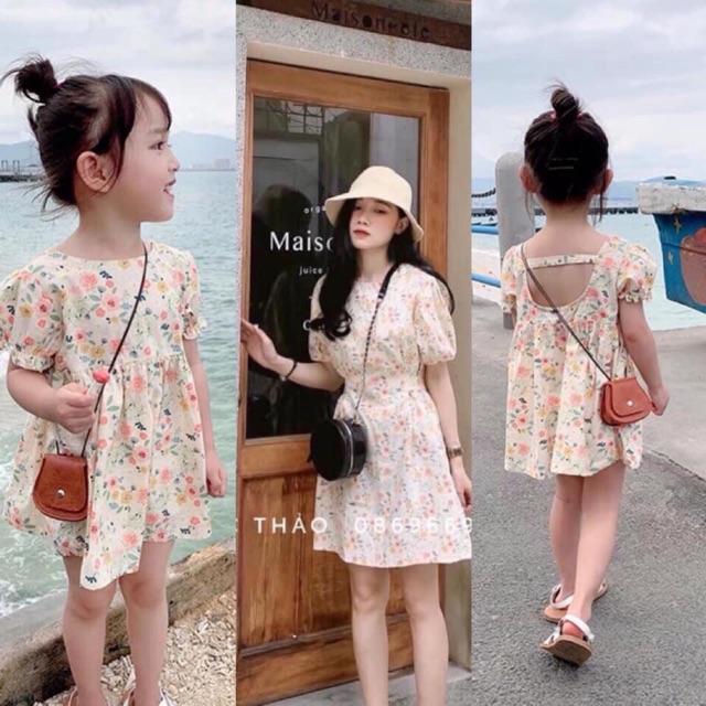 Set váy đũi mẹ và bé