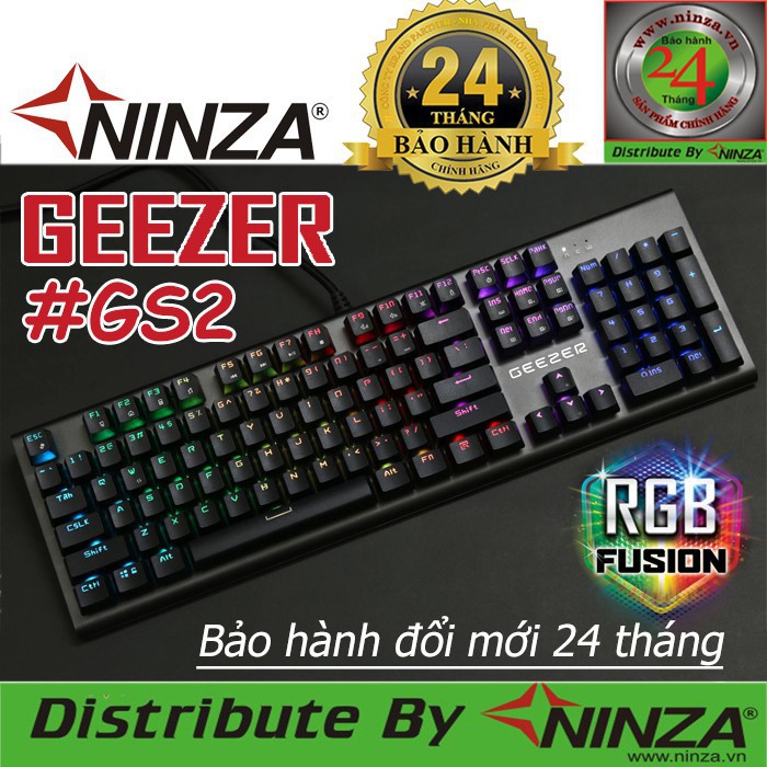 Bàn phím cơ Gezzer Gs2 led RGB