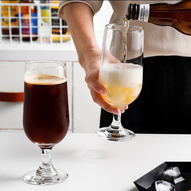 SALE GIÁ SỈ TẠI XƯỞNG Bộ 6 cốc ly thủy tinh hoa tuy lip libbey sinh tố cocktail bia Thổ Nhĩ Kỳ 44882 - 355ml