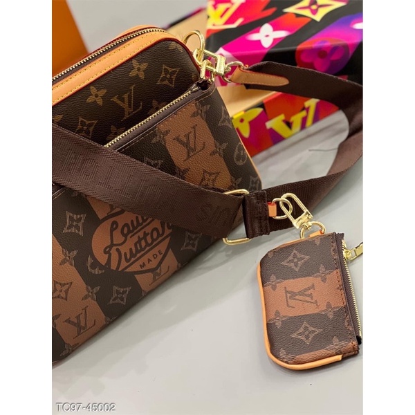 Túi đeo chéo nam nữ L.V DA PU có bảo hành fullbox +BILL hot nhất 2022