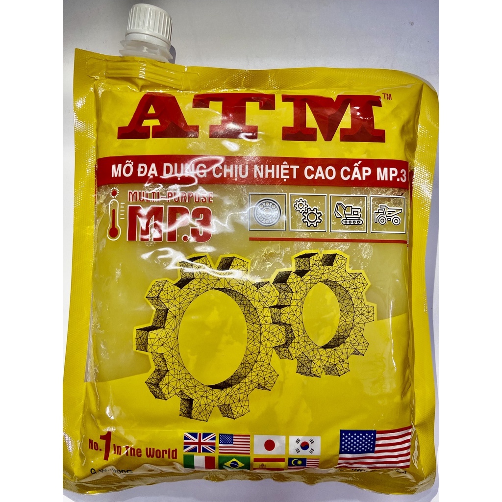 Mỡ bôi trơn chịu nhiệt ATM chống oxy hoá cao gói 900g - CS0000017